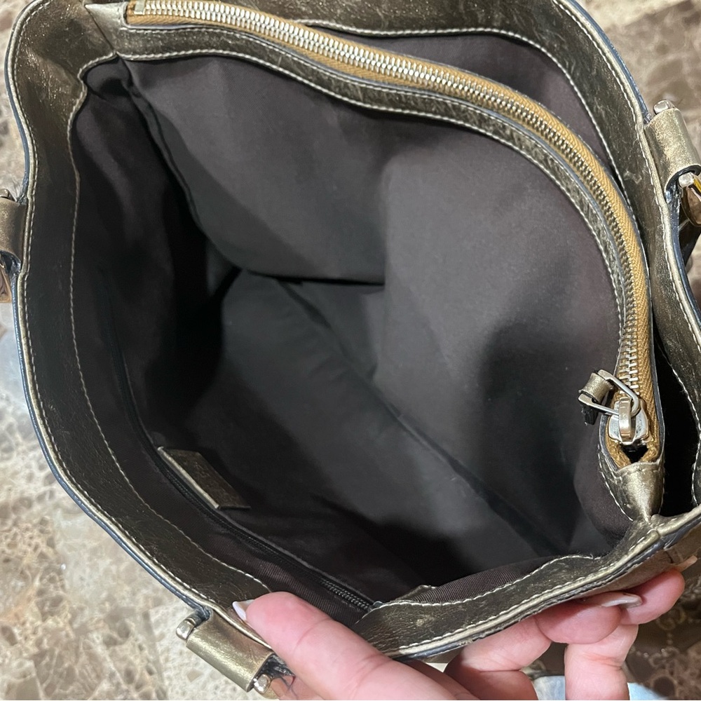 Gucci Vintage Brown and Gold Shoulder Bag - Picture 7 of 10